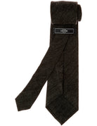 Corbata lana chevronne Gris oscuro