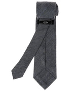 Corbata lana chevronne Azul medio