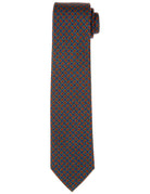 Corbata lana parentesis Azul/rojo