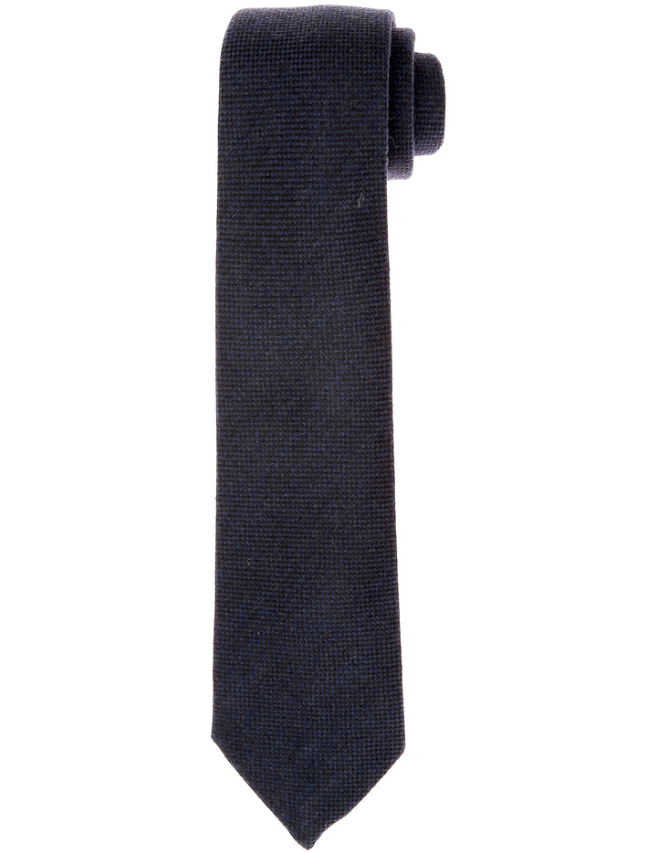 Corbata lana ojo de perdiz Azul marino