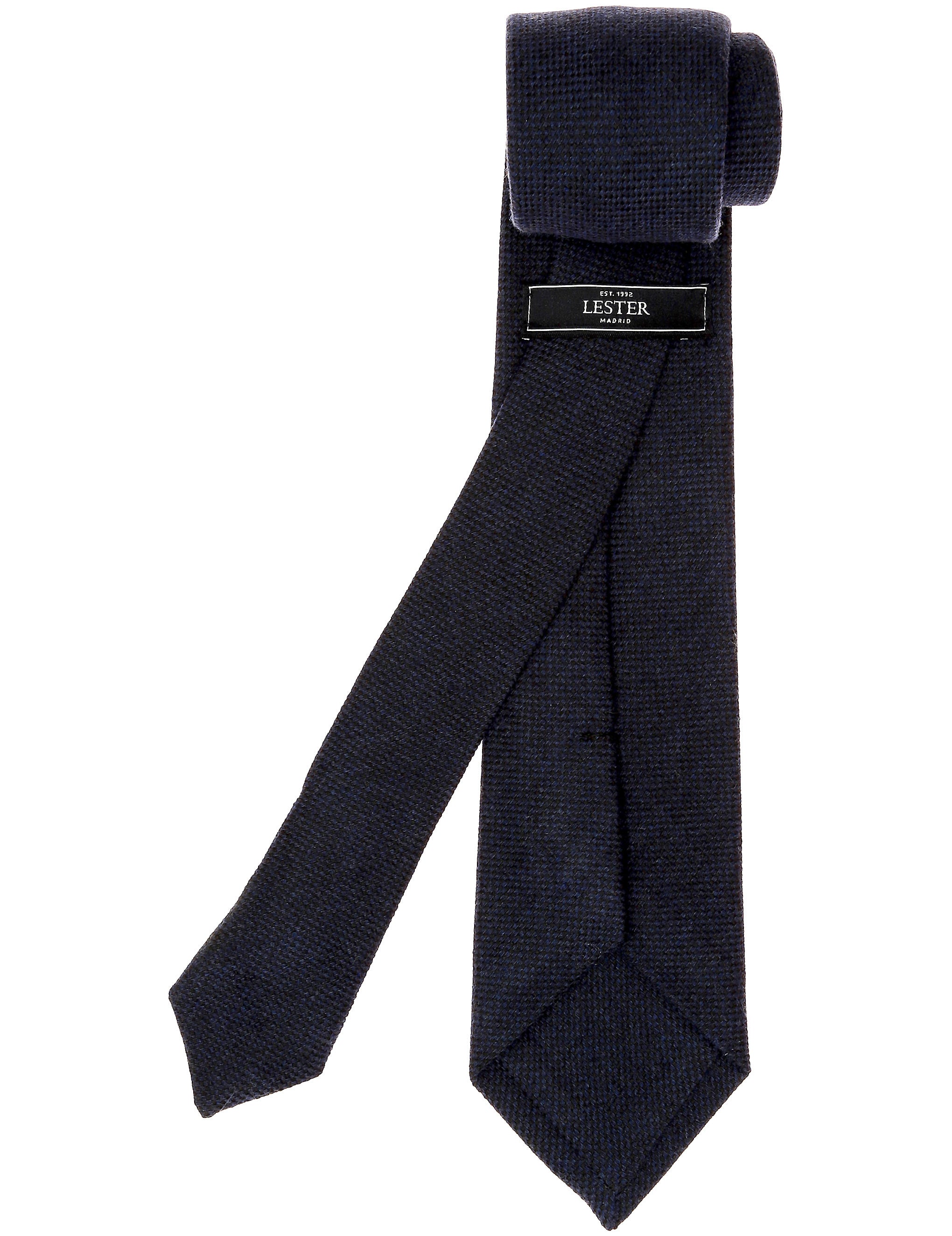 Corbata lana ojo de perdiz Azul marino