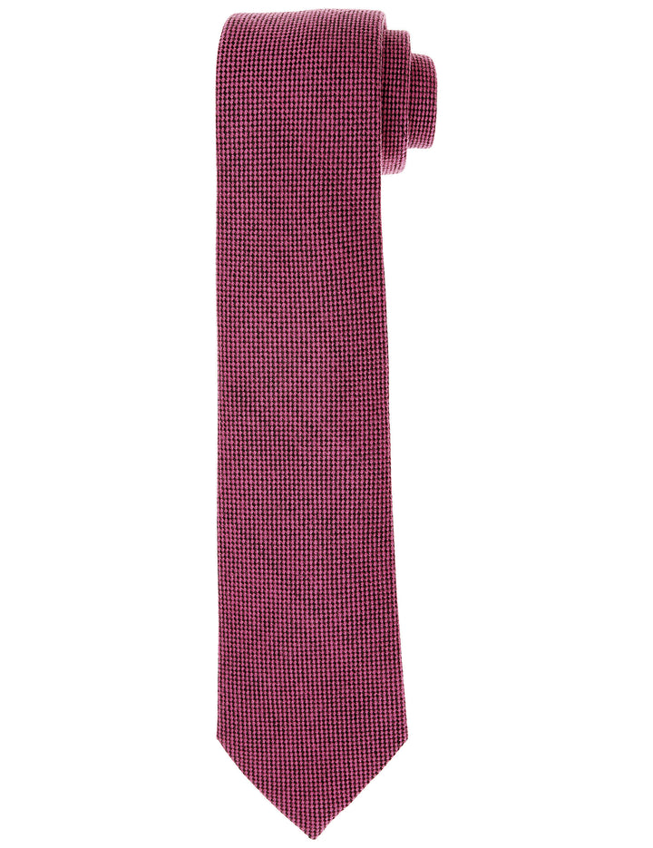 Corbata lana ojo de perdiz Rosa