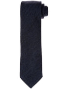 Corbata lana chevronne Azul oscuro