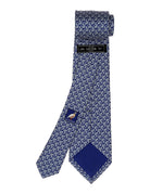 Corbata cadena horizontal Azul/azul