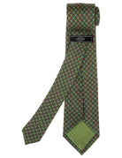 Corbata lana parentesis Verde/rojo