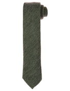 Corbata lana falso liso Verde
