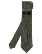 Corbata lana falso liso Verde