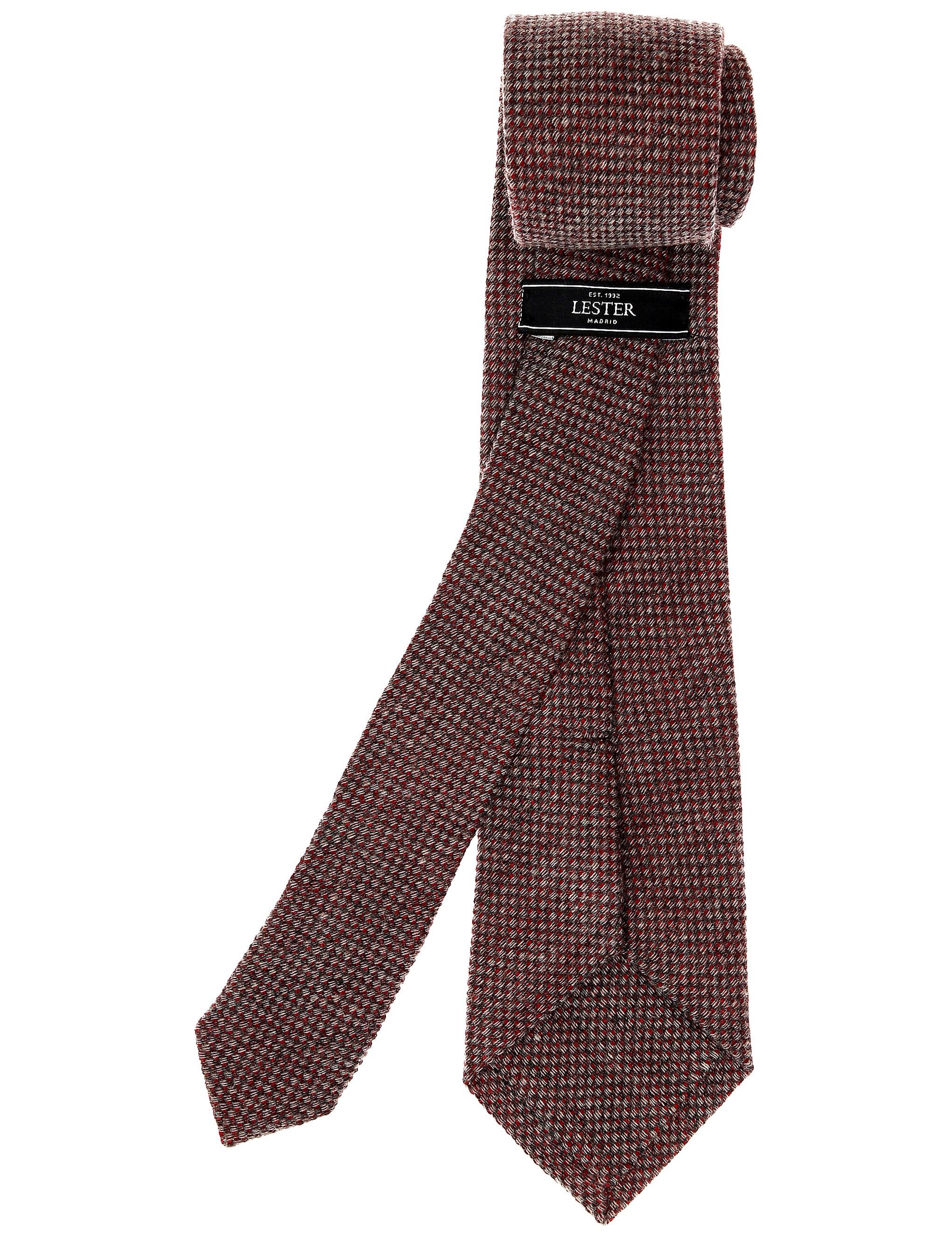 Corbata lana falso liso Rosa/azul