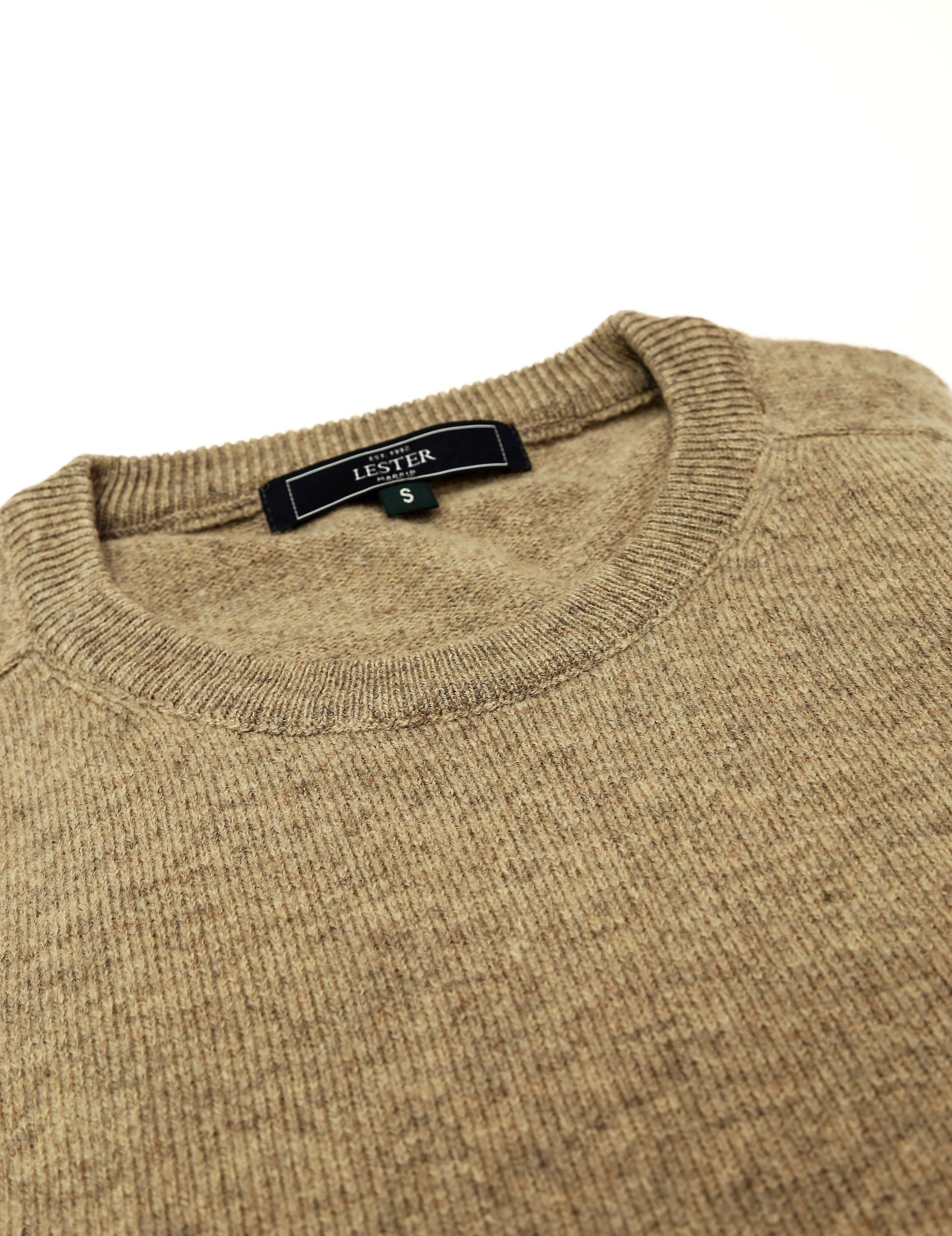 Jersey caja lana Beige