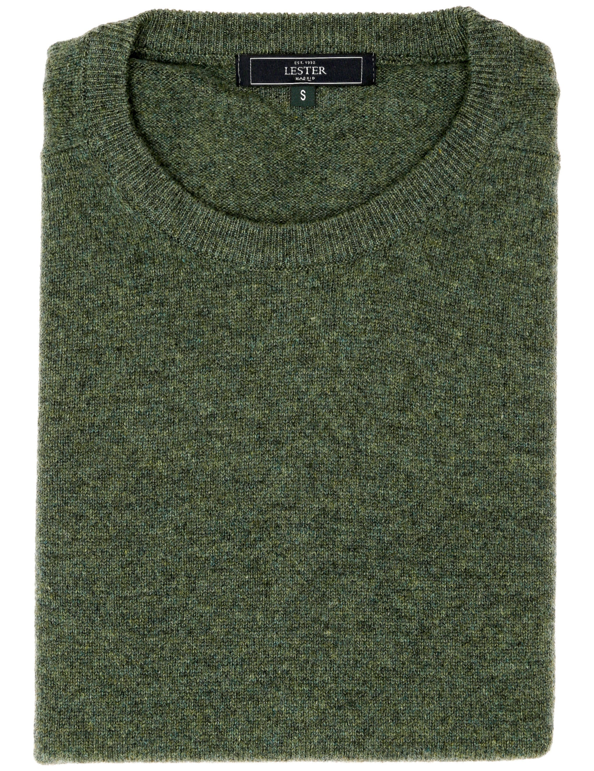 Jersey caja lana Verde oscuro