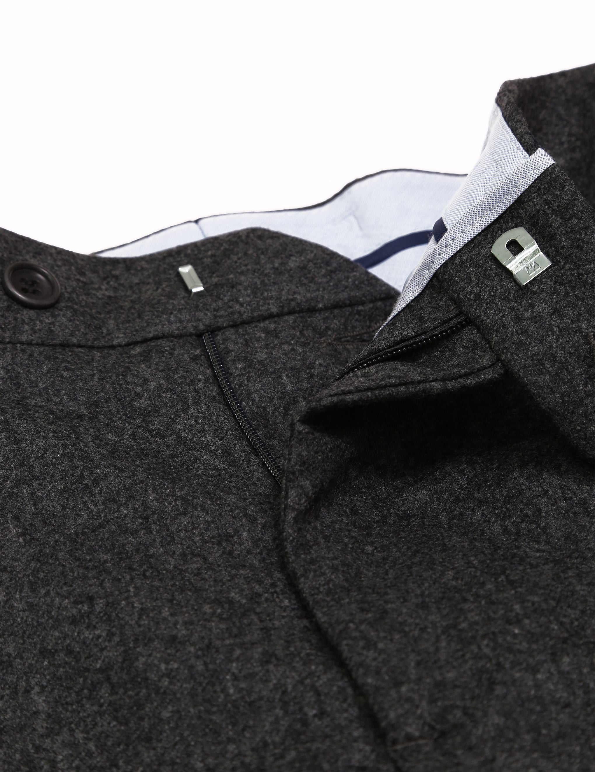 Pantalón franela s/pinzas Gris medio