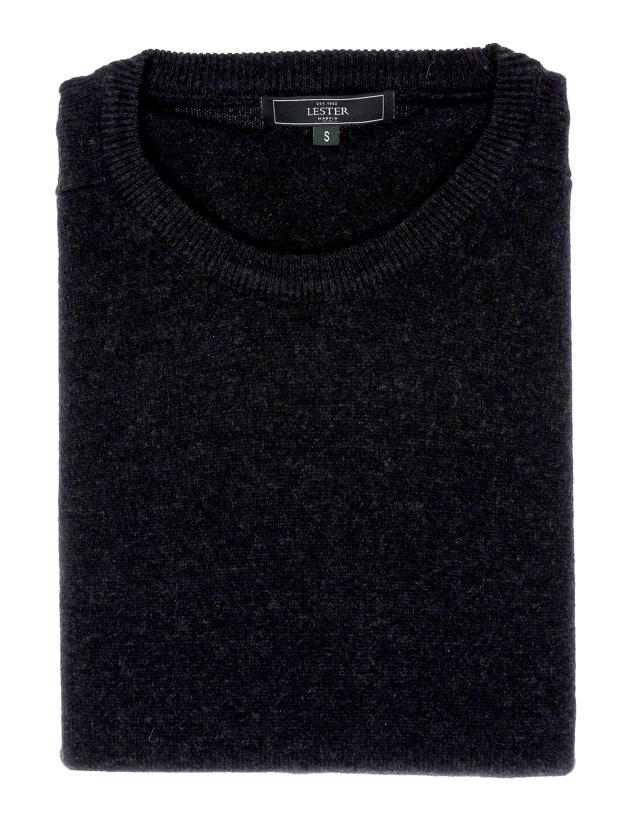 Jersey caja lana Azul oscuro