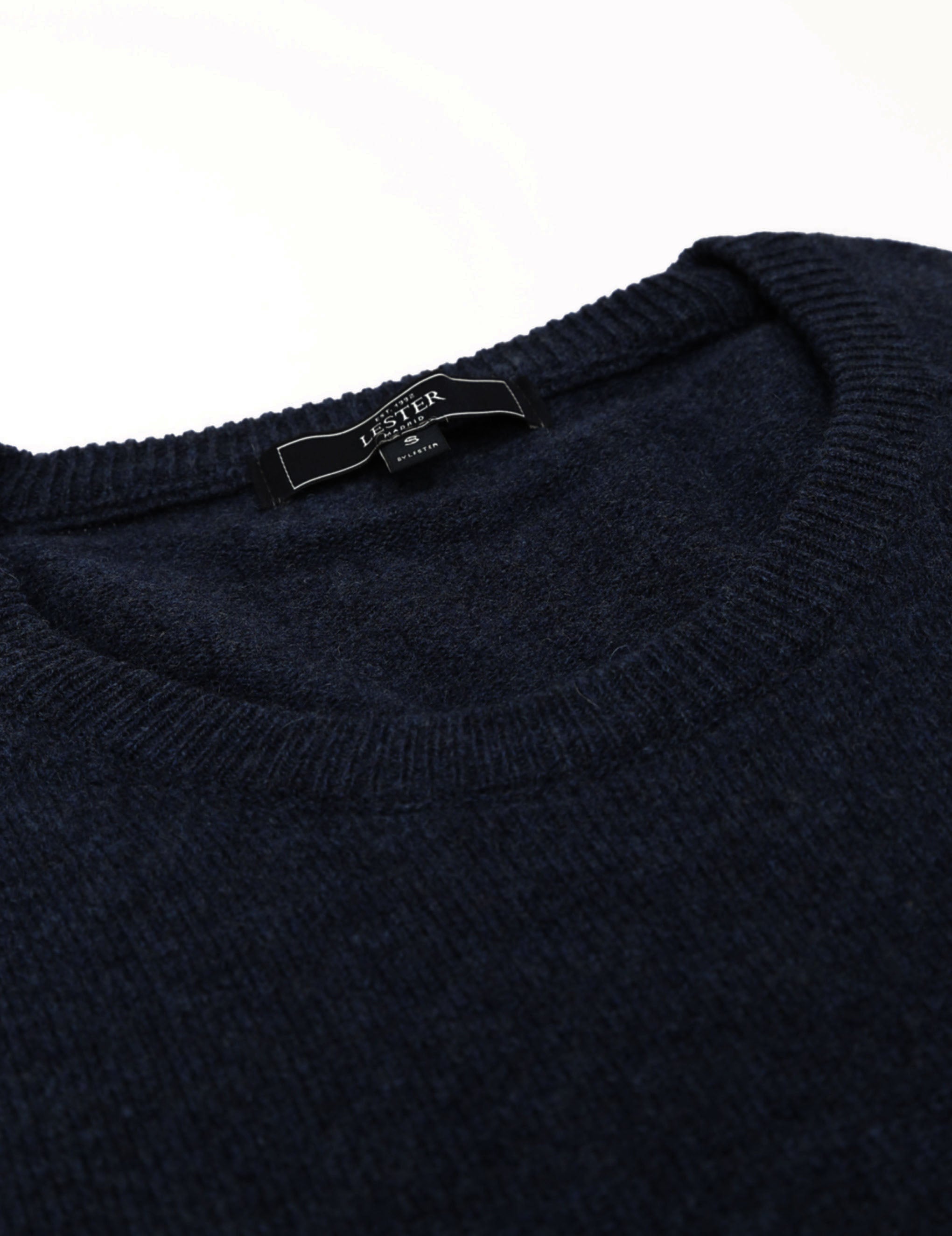Jersey caja lana Azul oscuro