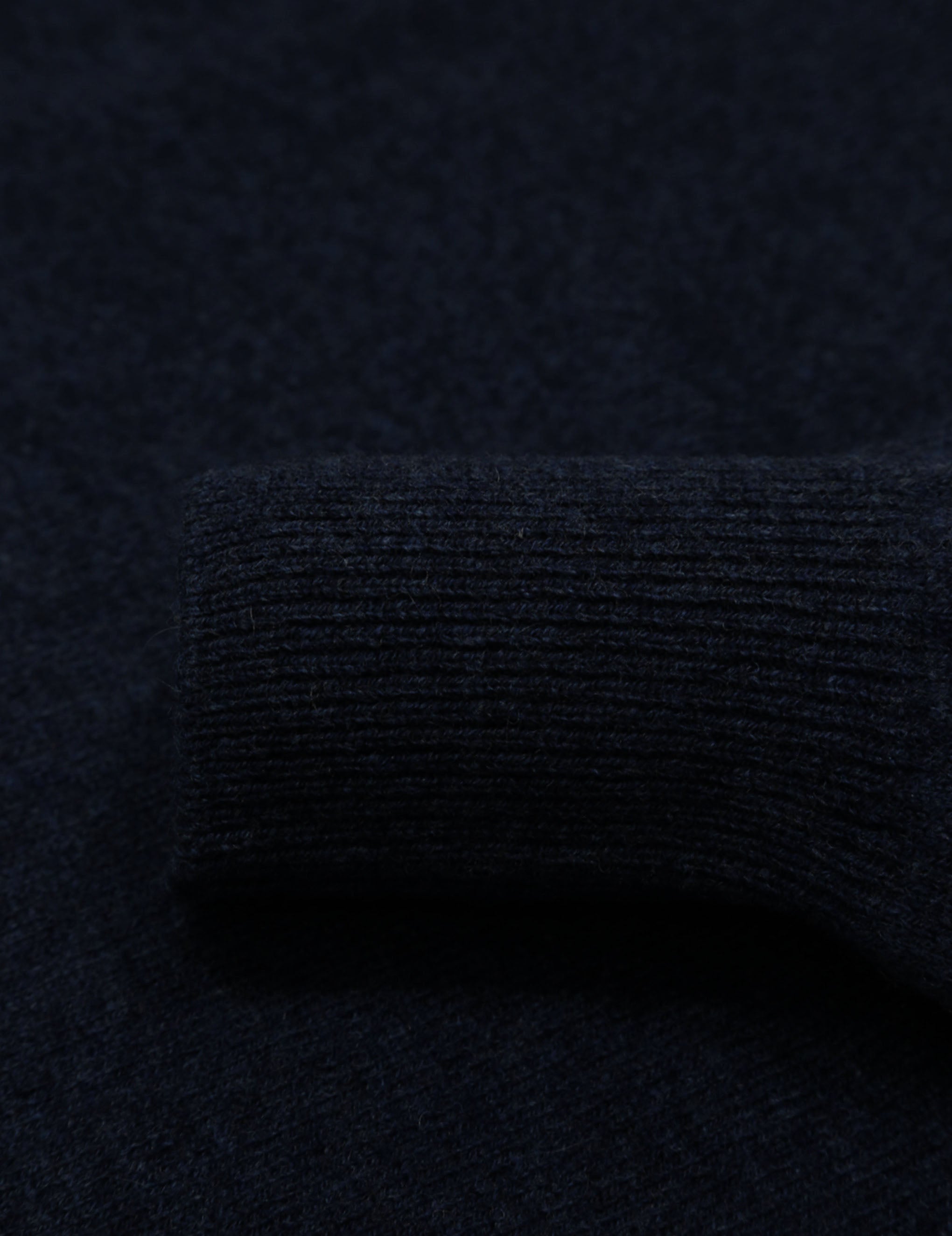 Jersey caja lana Azul oscuro