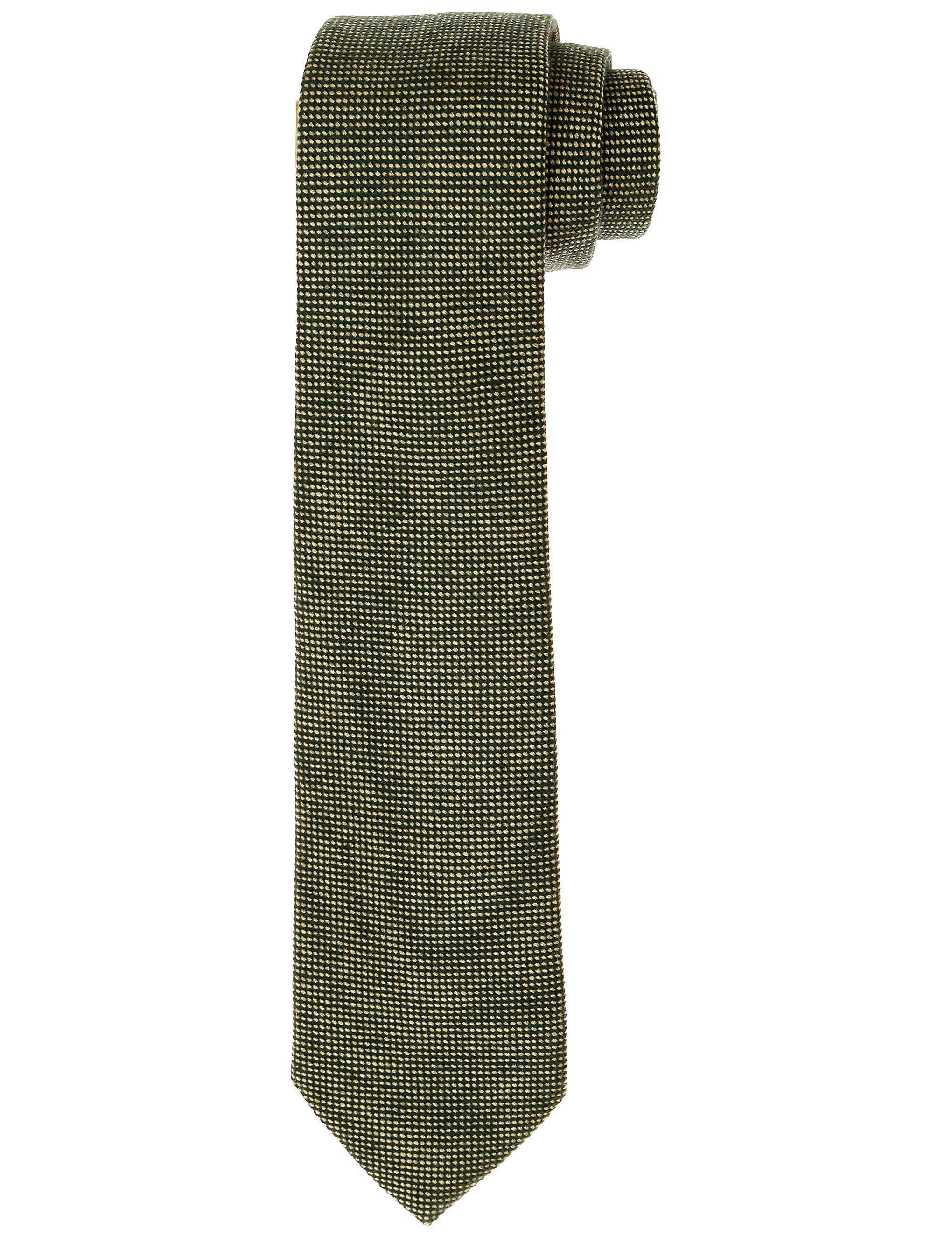 Corbata lana ojo de perdiz Verde medio