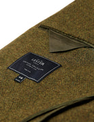 Chaqueta tweed espiga Verde