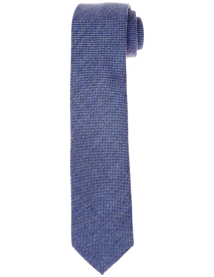 Corbata lana ojo de perdiz Azul medio