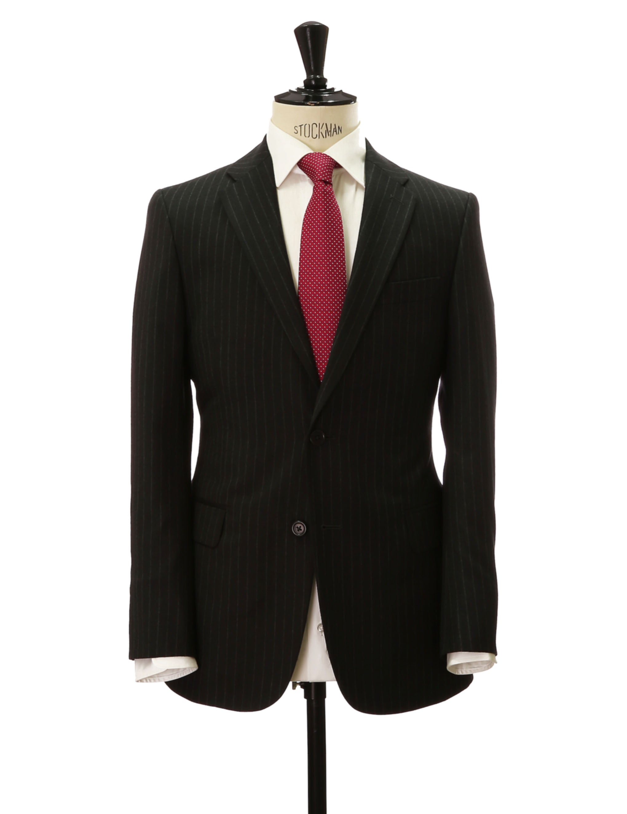 Traje hombre raya diplomática Gris