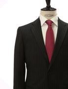 Traje hombre raya diplomática Gris