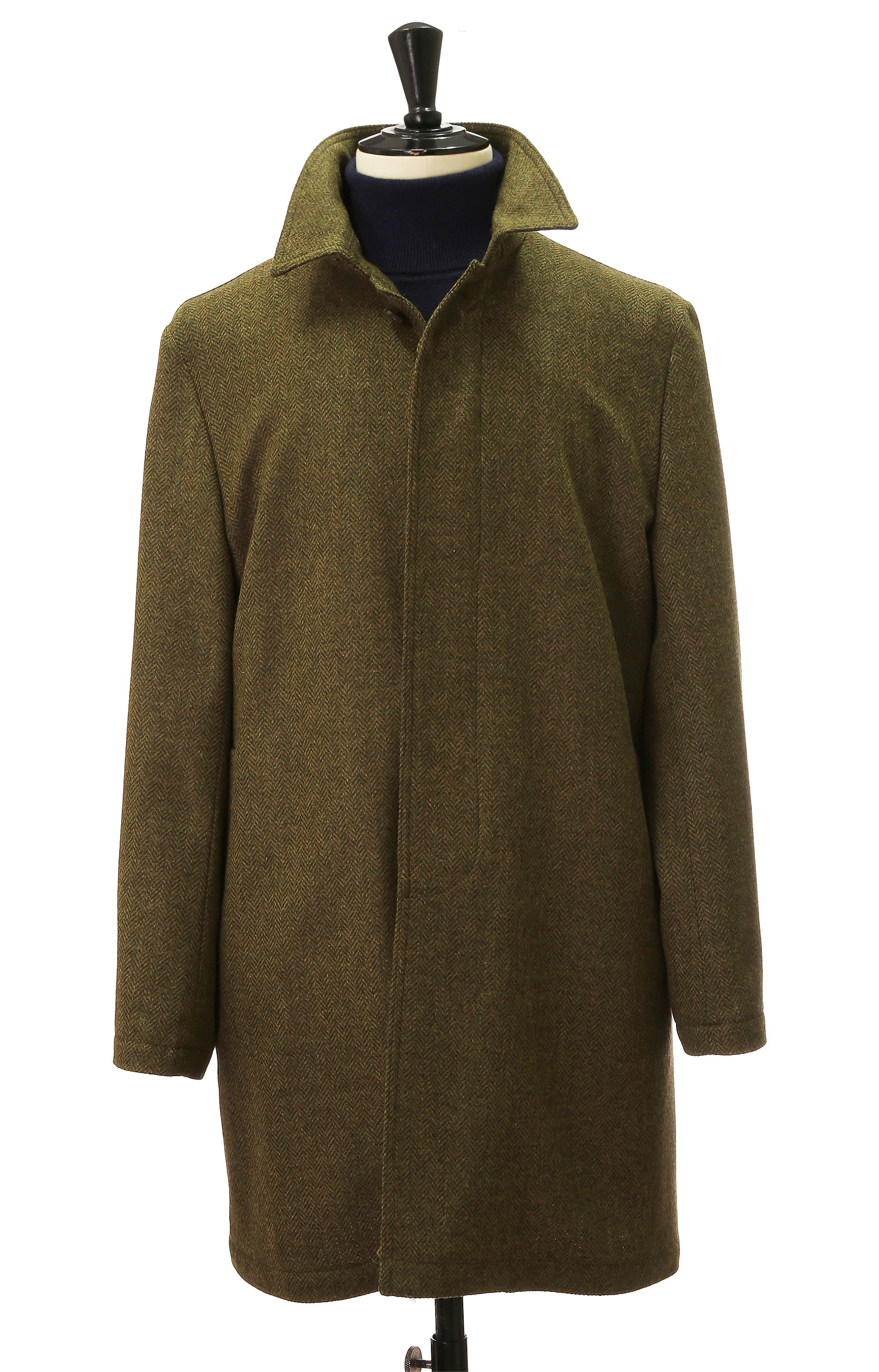 Abrigo tweed Verde