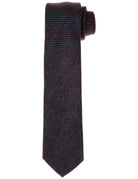 Corbata lana falso liso Azul/burdeos