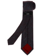 Corbata lana falso liso Azul/burdeos