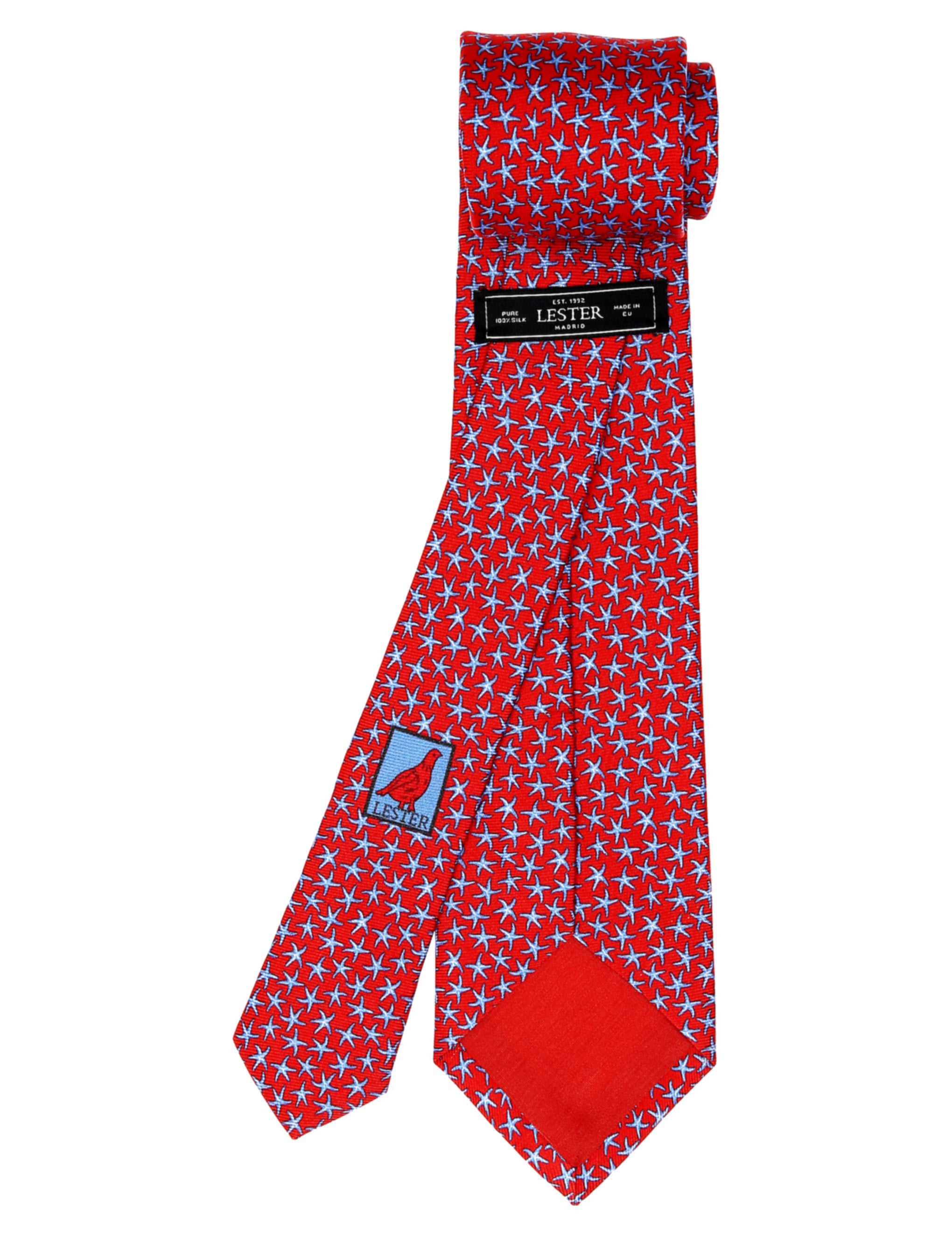 Corbata  estrellas Rojo/azul