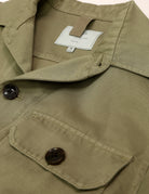 Overshirt lino algodón Verde
