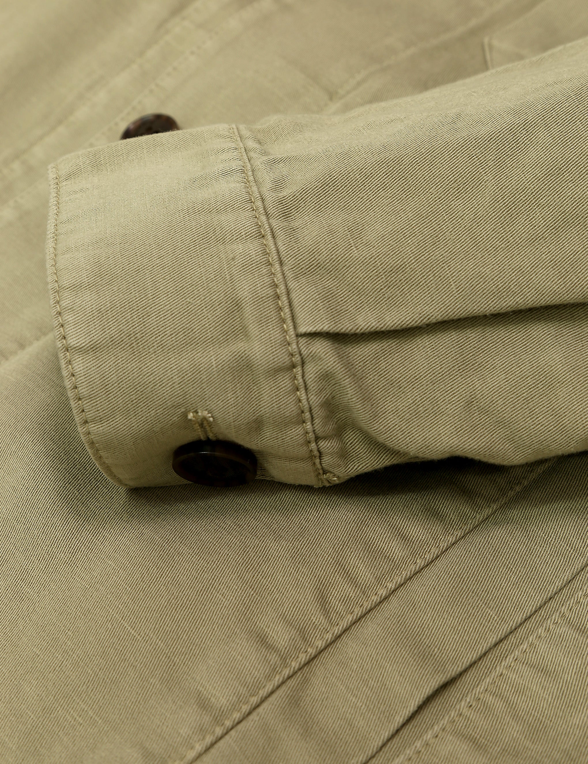 Overshirt lino algodón Verde