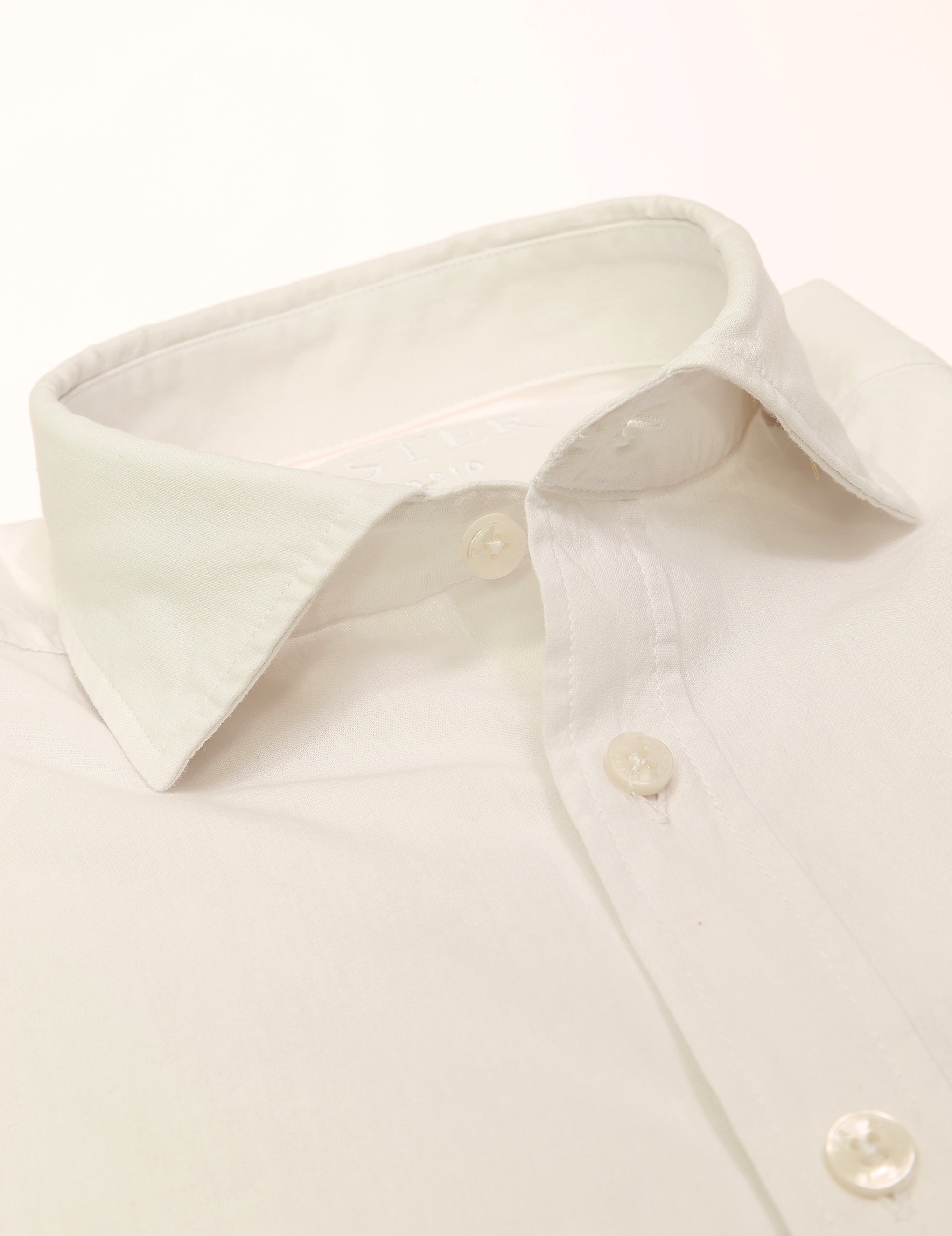Camisa sport lino/alg  fil a fil Blanco