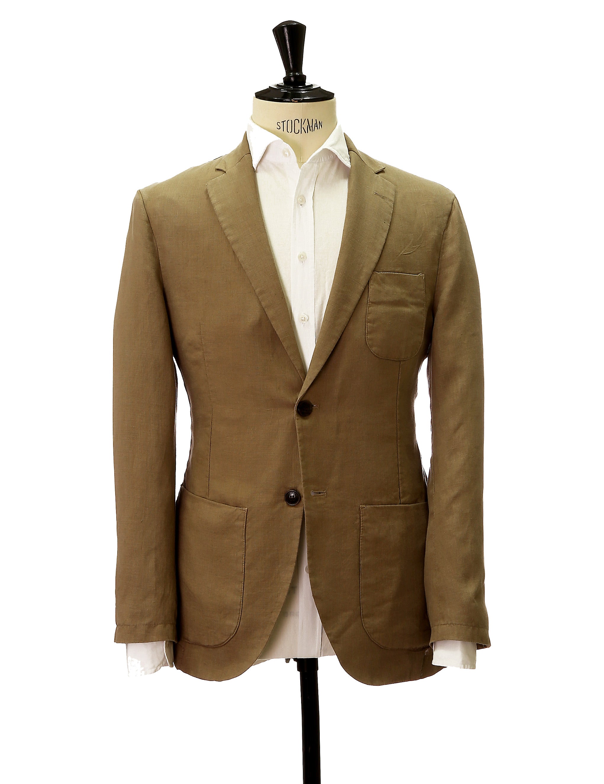 Chaqueta lino lavada Beige