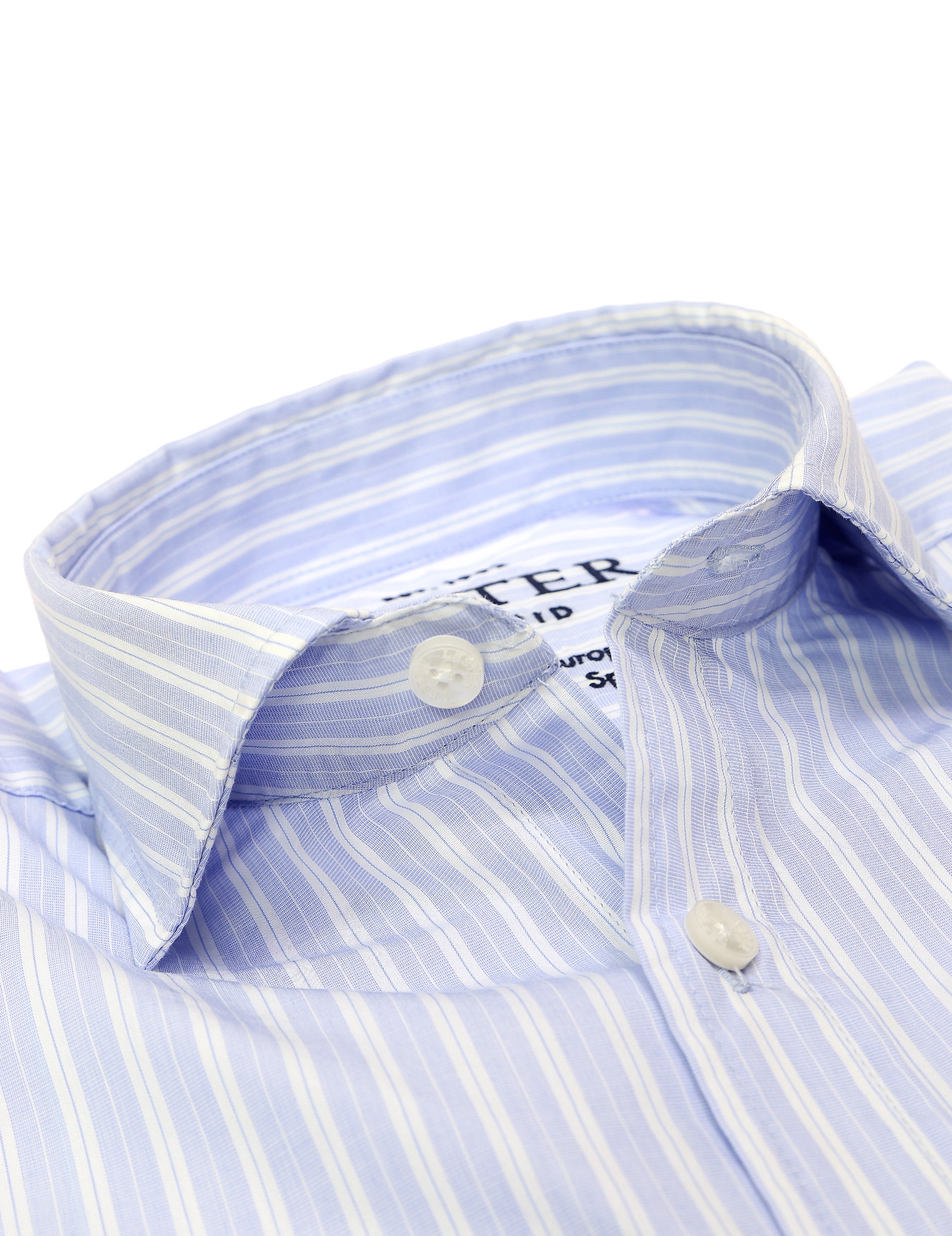 Camisa sport popelin rayas desiguales Azul