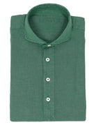 Polera lino Verde medio