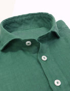 Polera lino Verde medio