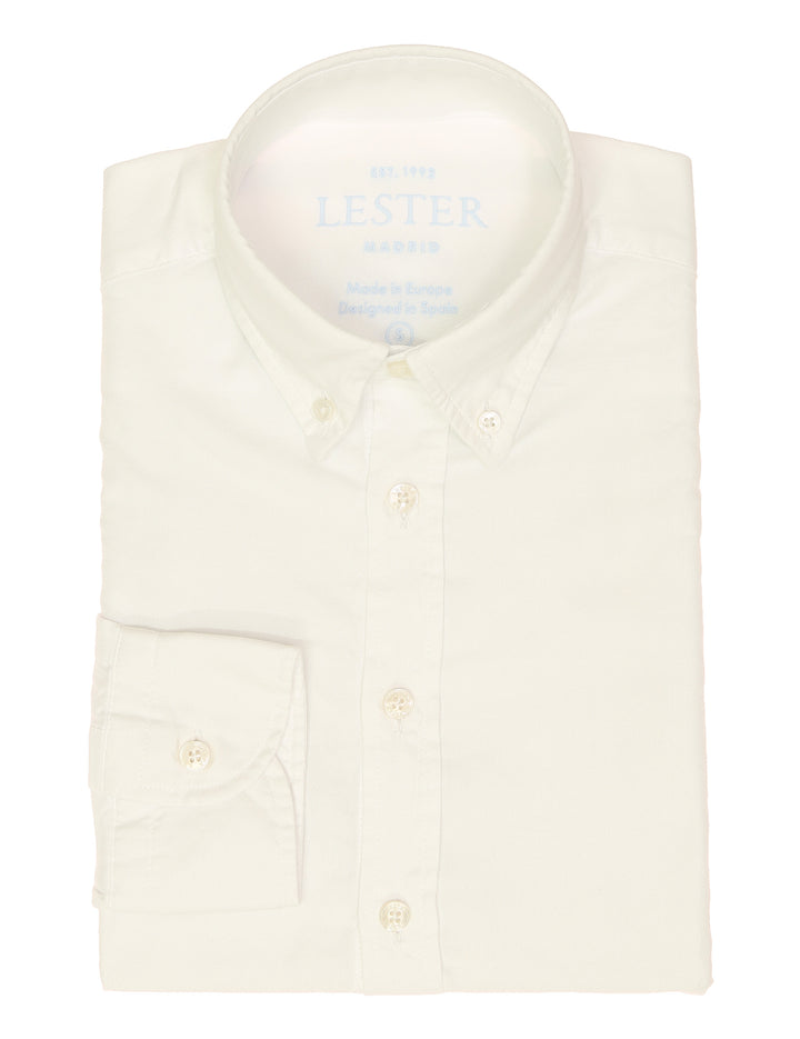 Camisa sport oxford liso Blanco