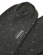 Calcetin algodón lunar Gris/azul