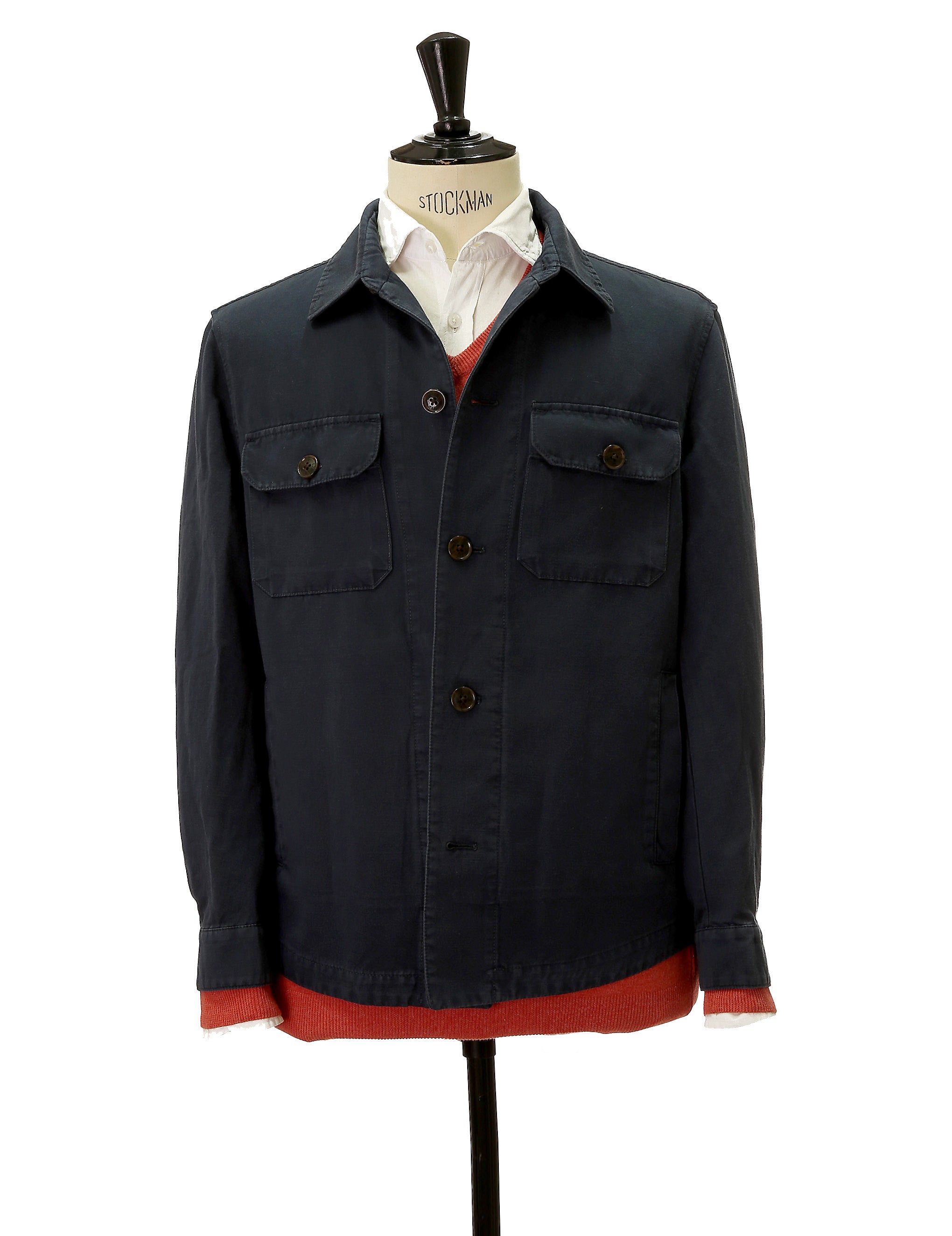 Overshirt lino algodón Azul