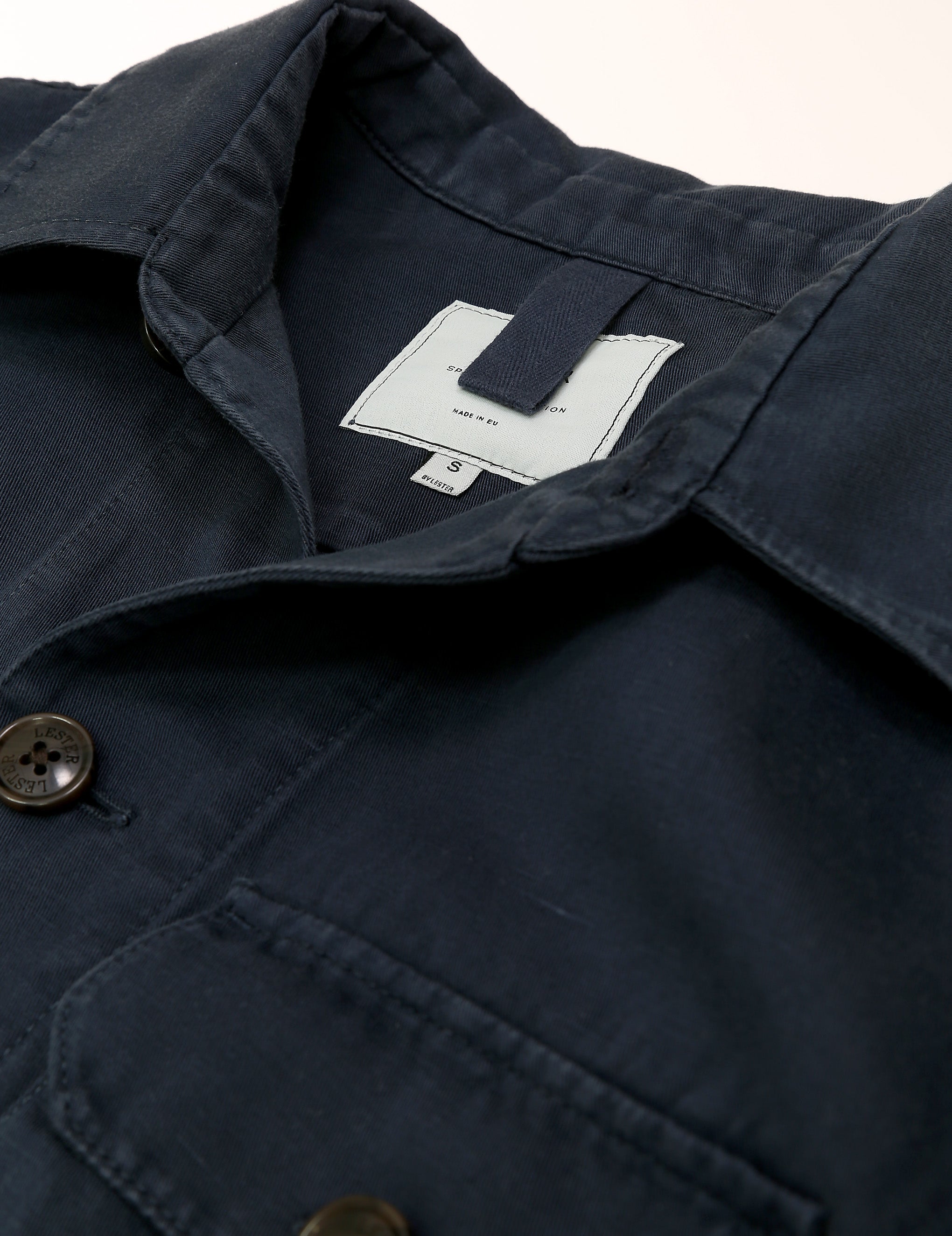Overshirt lino algodón Azul