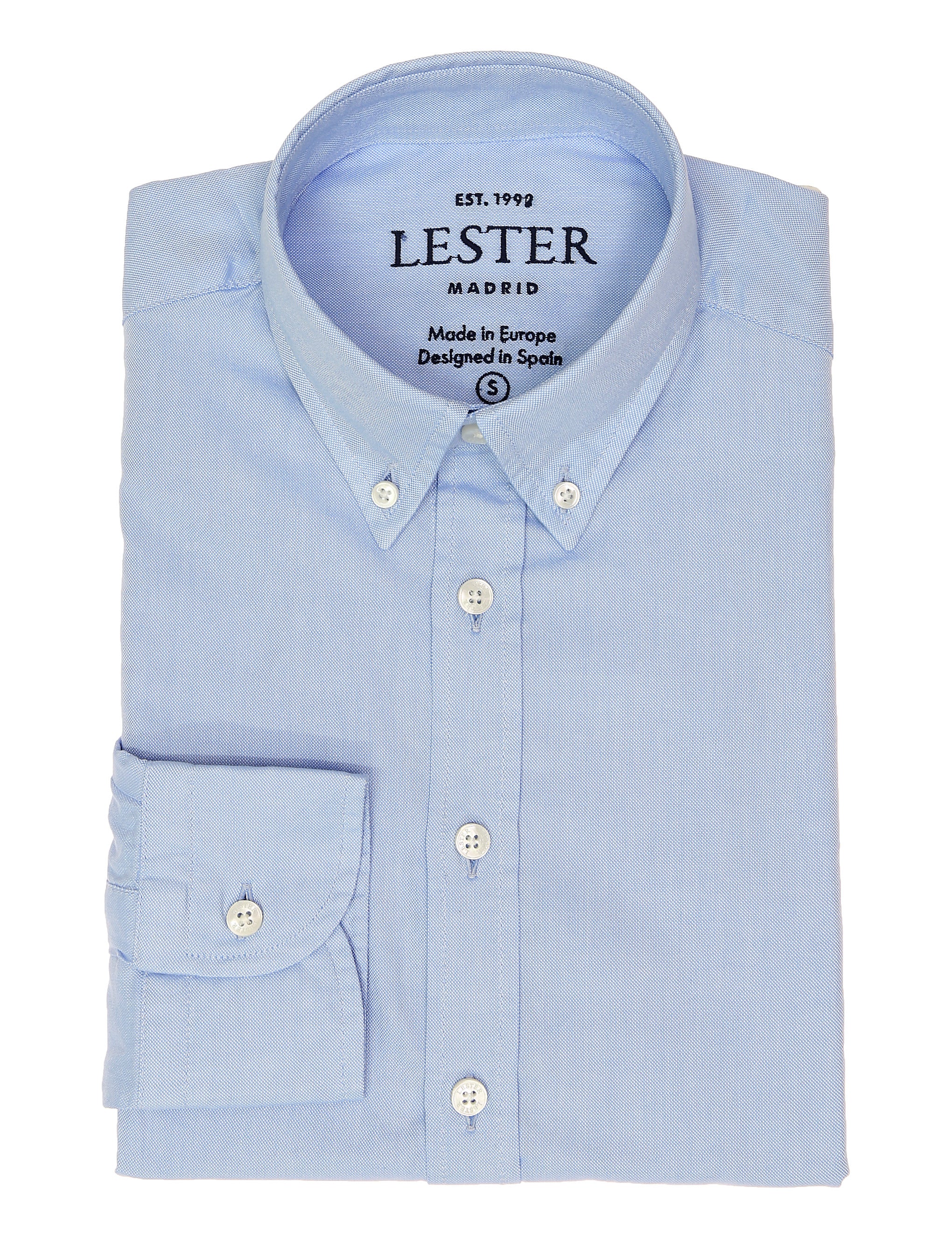 Camisa sport oxford liso Azul