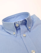 Camisa sport oxford liso Azul