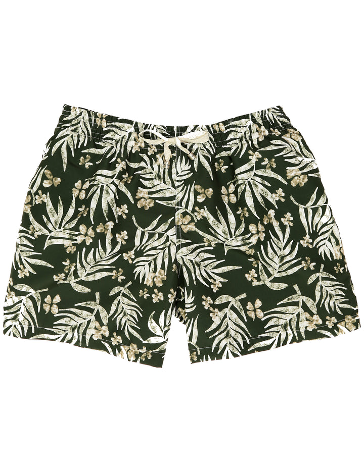 Traje de baño hojas tie dye Verde