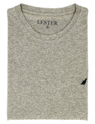 Camiseta lavada perdiz bordada Gris