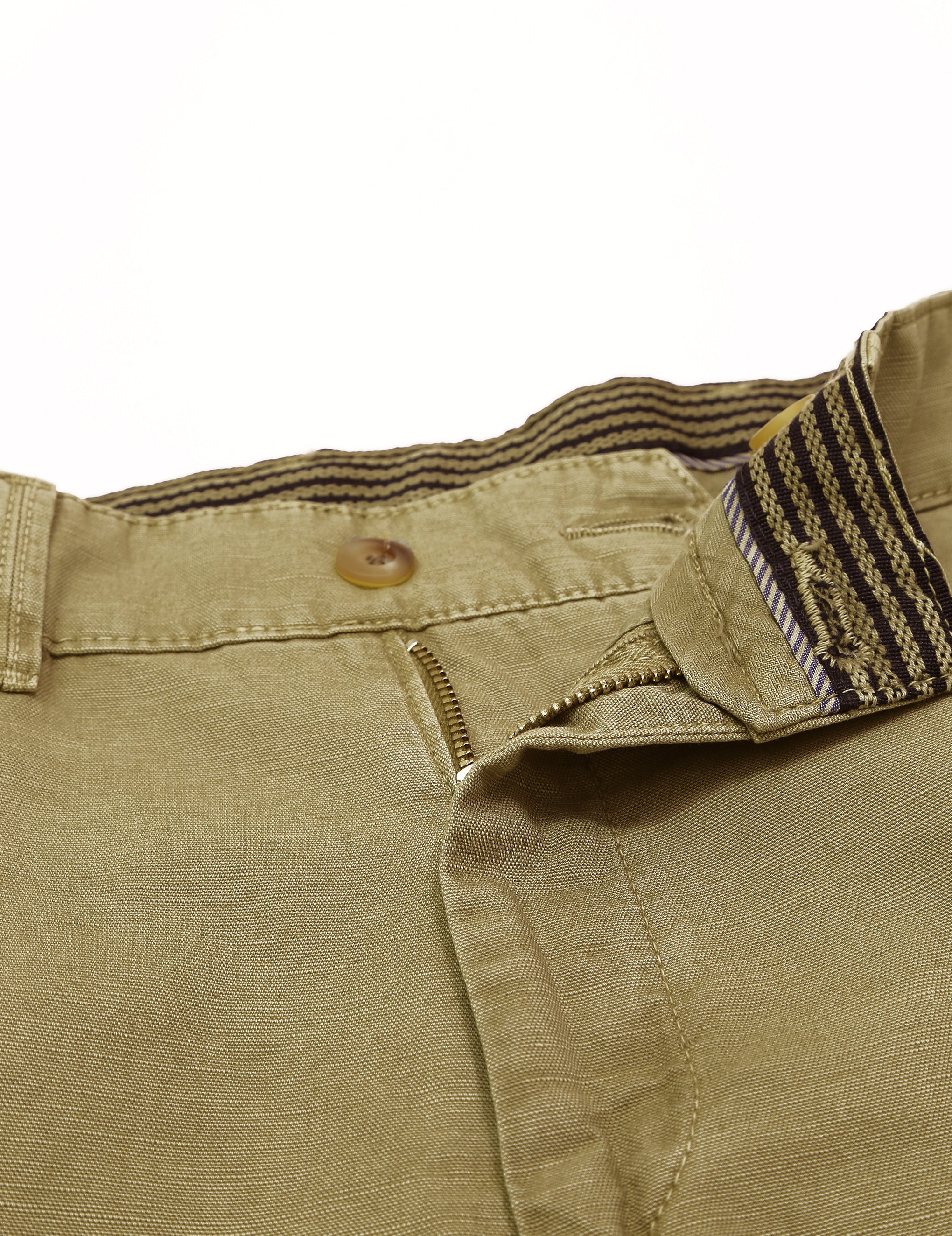 Pantalón lino algodón Beige