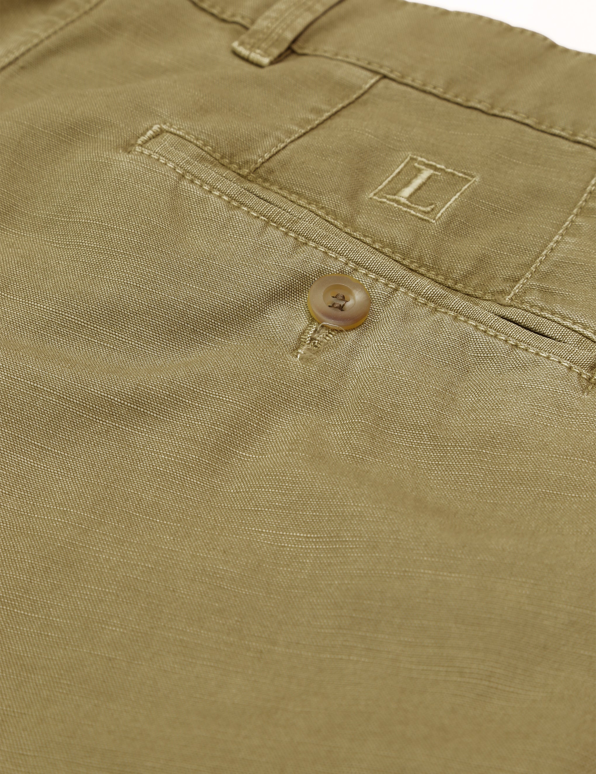 Pantalón lino algodón Beige
