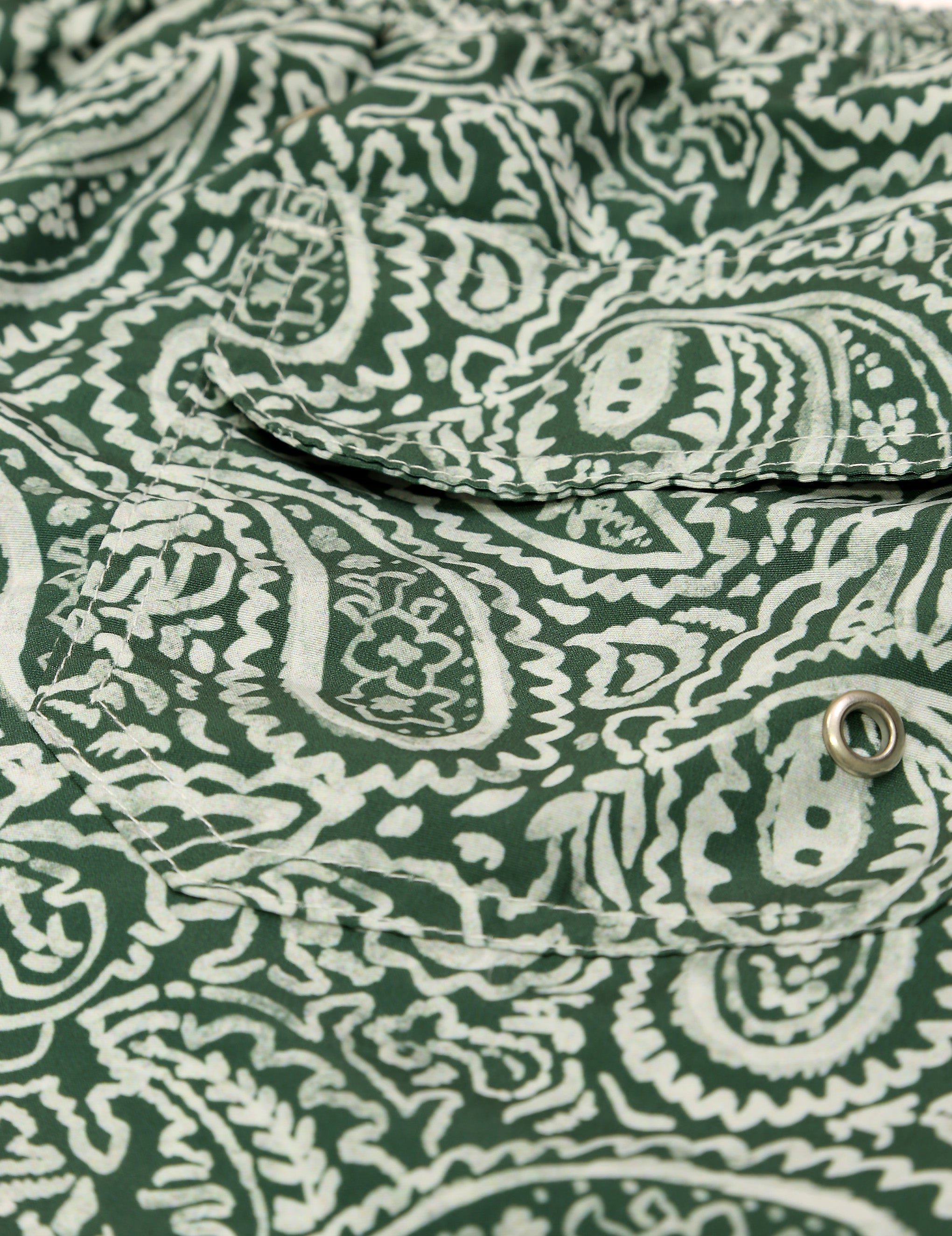 Traje de baño paisley Verde