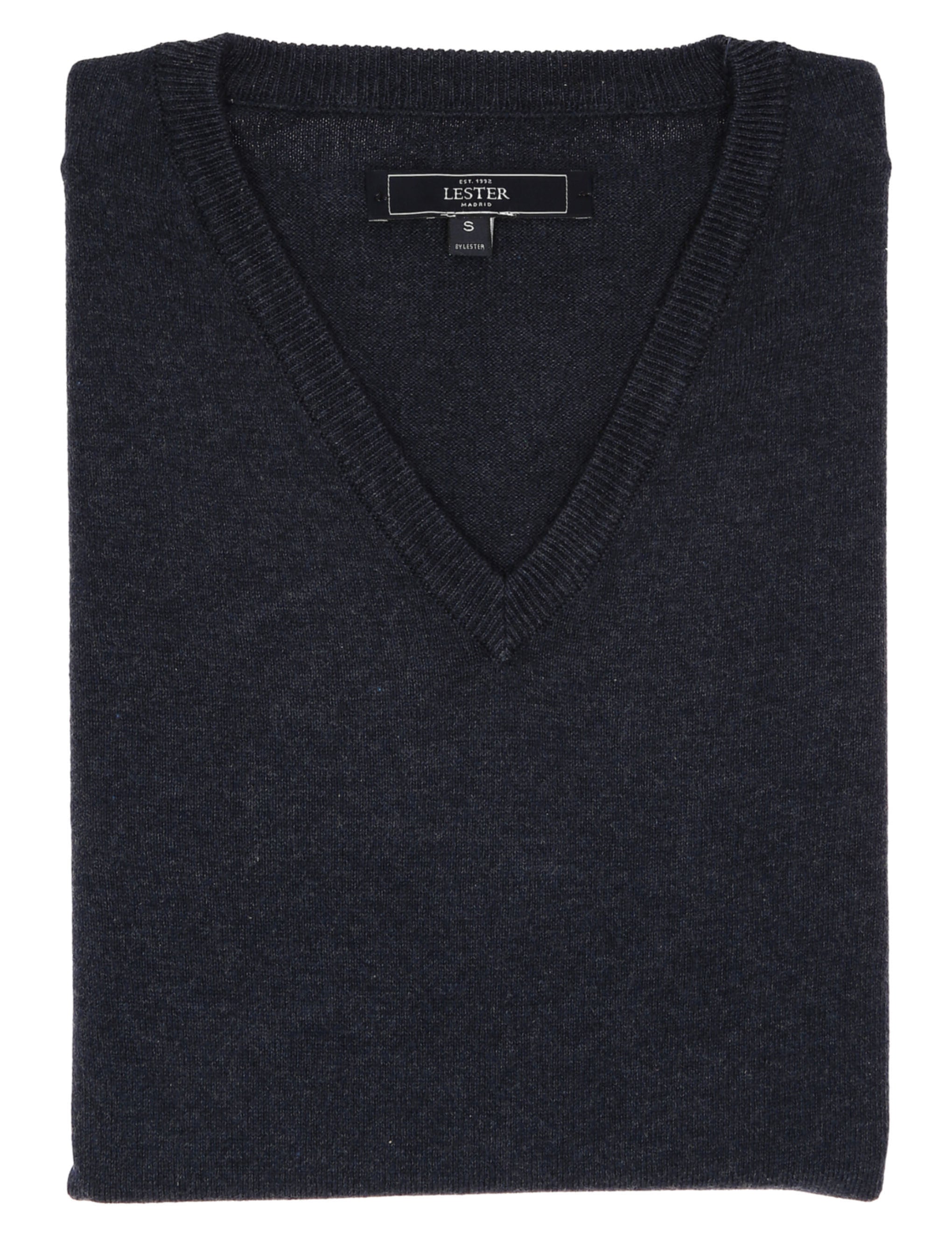 Jersey pico algodón Azul oscuro