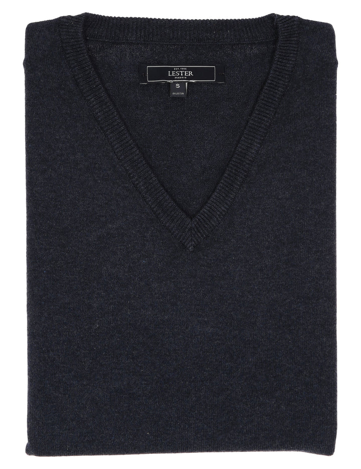 Jersey pico algodón Azul oscuro