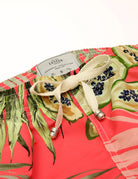 Traje de baño hojas papaya Rosa
