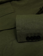 Chaqueta lino lavada Verde