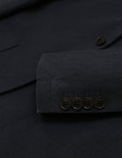 Chaqueta lino lavada Azul